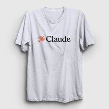 Presmono Unisex Beyaz Logo Star Claude T-Shirt
