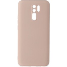Newface Xiaomi Redmi 9 Kılıf Velura Kapak – Nano Silikon & Kadife Iç Yüzey - Pudra