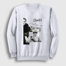 Presmono Unisex Beyaz James K-Pop Cortis Sweatshirt