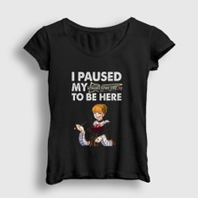 Presmono Kadın Siyah Beatrice Paused Umineko When They Cry T-Shirt