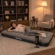  Bestway Single Tek Kişilik Şişme Yatak + El Pompası 185X76X22CM 671GY BW150