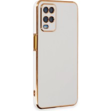 Drop Tedarik Oppo A54 4g Kılıf Volet Silikon - Beyaz
