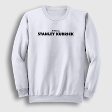 Presmono Unisex Beyaz A Film By Stanley Kubrick Sinema Yönetmen Sweatshirt