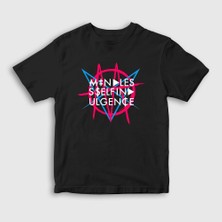 Presmono Unisex Çocuk Siyah Logo V2 Mindless Self Indulgence Rock T-Shirt