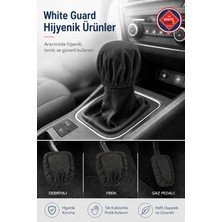 White Guard Araç Içi Hijyen Koruma Bonesi 100 Adet Nonwoven Vites Pedal Servis Teslimat Koruyucu