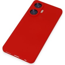Semel Realme C55 Kılıf Nano Içi Kadife Silikon - Kırmızı