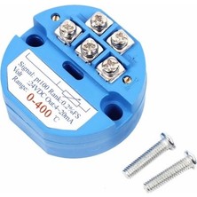 Devremarkt PT100 Sıcaklık Sensörü 4-20MA Sinyal Dönüştürücü Modülü -400°C ~ +400°C Rtd Transmitter 24V Dc