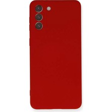 Uravas Store Samsung Galaxy S21 Plus Kılıf Nano Içi Kadife Silikon - Kırmızı