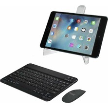 Microcase Huawei Matepad 11.5 S 2026 ile Uyumlu Bluetooth Klavye (Tr Sticker) + Bluetooth Mouse + Tablet Standı - AL2765