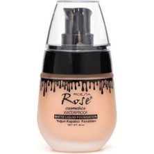3b Trend Rose Waterproof Mat Likit Fondöten No:3 Yoğun Kapatıcı, Suya Dayanıklı, Uzun Süre Kalıcı