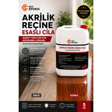 ECS Şeffaf Akrilik Reçine Esaslı Cila Beton Taş Zemin Koruyucu