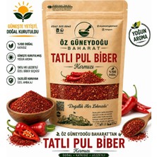 Öz Güneydoğu Baharat Tatlı Pul Biber Kırmızı 100 gr | %100 Doğal, Taze ve Katkısız (Acısız, Yoğun Aromalı Evlik Biber)