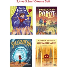 Timaş Çocuk 3 ve 4 ve 5.sınıf Harika Mıyım Neyim, Kurtarıcım Bir Robot Mu, Filozofya, Ölümsüz Aile 4 Kitap Set