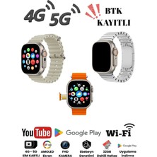Howear  Hk Ultra One 4g/5g Akıllı Saat Sım & Gps Amoled Ekran 4gb Ram 32GB Kameralı & Fitness