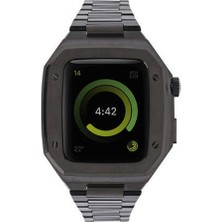 Watch 44MM Metal Petek Kasalı Kordon - Siyah