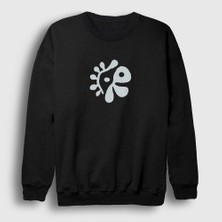 Presmono Unisex Siyah Logo Color Outside The Lines K-Pop Cortis Sweatshirt