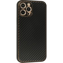iPhone 12 Pro Kılıf Coco Karbon Silikon - Siyah