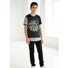 Stsahra  Erkek Çocuk Siyah T-Shirt
