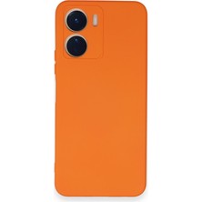 Y16 Kılıf Nano Içi Kadife Silikon - Turuncu