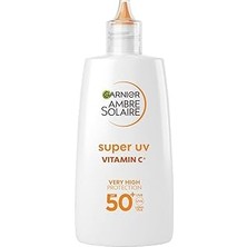 Uravas Store Garnier Ambre Solaire Super Uv C Vitamini Koyu Leke Karşıtı Fluid Yüz Güneş Kremi SPF50+ 40 ml