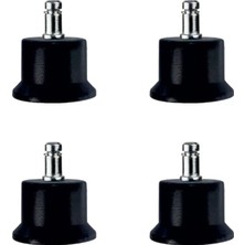 Uravas Store Bekleme Bingo Ayak Geçmeli Pimli - 50MM - Siyah 11MM HKS282 - 4 Adet