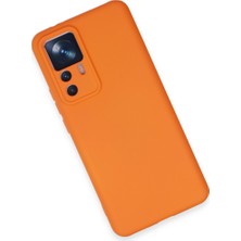 Mi 12T Pro Kılıf Nano Içi Kadife Silikon - Turuncu