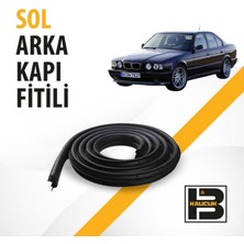 B&M Kauçuk Bmw 5 Serisi E34 (1988-1995) Kadifeli Sol Arka Kapı Fitili BM02175