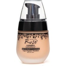 3b Trend Rose Waterproof Mat Likit Fondöten No:4 Yoğun Kapatıcı, Suya Dayanıklı, Uzun Süre Kalıcı