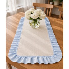 Şah Textile Design Sık Fırfırlı Premıum Keten Runner 40X110