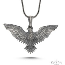 Kayra Mücevher 925 Ayar  Kartal Figürlü Kolye