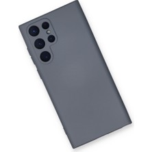 Galaxy S22 Ultra Kılıf Nano Içi Kadife Silikon - Gri