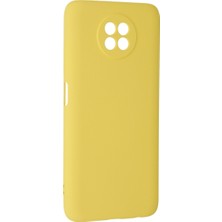 Redmi Note 9 5g Kılıf Nano Içi Kadife Silikon - Sarı