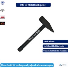 Sait Demirci Metal Saplı Çekiç 500 Gr Dövme Çelik Profesyonel Ergonomik Tamirat Montaj Çekiç