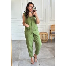 Yağmur Butik Havuç Paça Müslin Pantolon