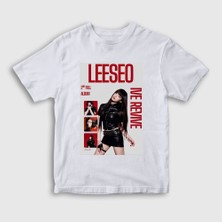 Presmono Unisex Çocuk Beyaz Leeseo Revive K-Pop Ive T-Shirt