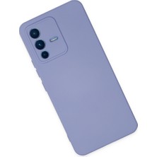 V23 5g Kılıf Nano Içi Kadife Silikon - Lila