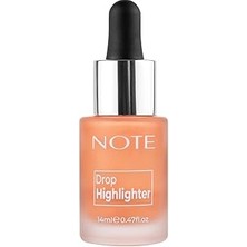 Uravas Store Note Cosmetics Drop Highlighter 03 Candlelight Işıltılı Likit Aydınlatıcı