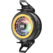 Uravas Store Manyetik Klipsli Telefon Soğutucu Fan Rgb Siyah CX20
