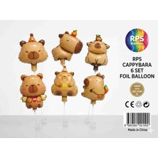 Rps Balon Cappybara Folyo 6'lı Balon Seti