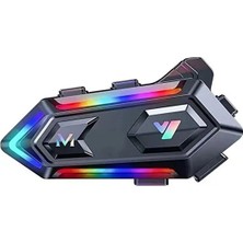 Vothoon V20 Motor Kurye Kask Kulaklık Rgb Modlu Bluetooth Motosiklet Kulaklık 5.3 Bluetooth Intercom