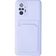 Redmi Note 10 Pro Kılıf Kelvin Kartvizitli Silikon - Lila