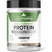 Uravas Store Yeşilmarka Natural Whey Protein Powder - Pure 100G Protein Tozu