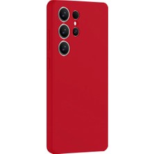 Galaxy S25 Ultra Kılıf Nano Içi Kadife Silikon - Kırmızı