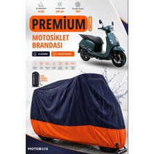 Motobros Motosiklet Brandası Sym Fiddle Motor Brandası Motor Örtüsü Su Geçirmez Paraşüt Kumaş Uv Korumalı Premium