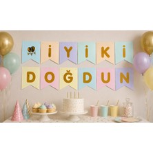 Çavuş E-Ticaret Iyiki Doğdun Yazılı Rengarenk Banner Doğum Günü Yazısı Parti Süsü