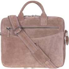 BloominBag Sand Still Hakiki Süet Deri 15-16 Inç Macbook/laptop Çantası