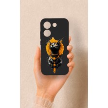Vip Case Poco X8 Pro Uyumlu Mısırlı Kedi Tanrısı Desenli Silikon Kılıf