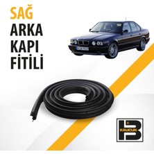 B&M Kauçuk Bmw 5 Serisi E34 (1988-1995) Kadifeli Sağ Arka Kapı Fitili BM02176