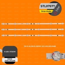 Uravas Store JS-D-HL32L12-061DC  6led  6V 1set=3pcs LED Tv Backlight Set