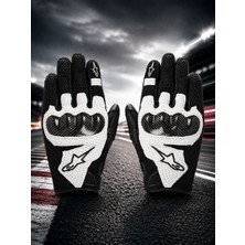 Gümrük Bey Alpinestars Smx-1 Air V2 Motosiklet Eldiveni L Beden – Siyah/beyaz Korumalı Spor Eldiven